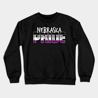 Nebraska Pride Asexual Flag Crewneck Sweatshirt